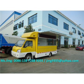 JAC mini caminhão de fast food, caminhão de alimentos móveis, fast food van 1,5 toneladas à venda